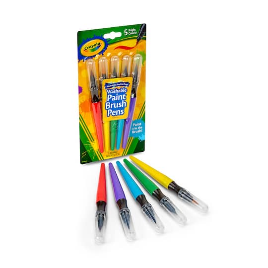 12 Packs: 5 ct. (60 total) Crayola® Washable Paint Brush Pens